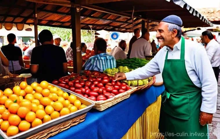 고유의 맛을 살린 지역 특산물 요리 - A heartwarming scene inside a rustic Spanish kitchen, where an elderly 'abuela' (grandmother), with ...
