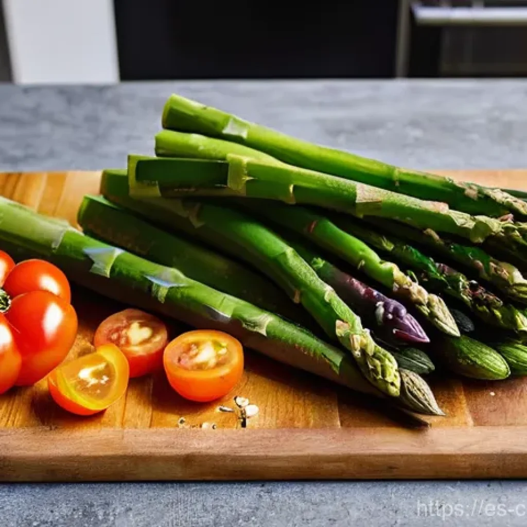 신선한 지역 채소를 활용한 야채 볶음 - **A Vibrant Seasonal Harvest & Preparation Scene:** A bright, high-definition shot capturing a bustl...