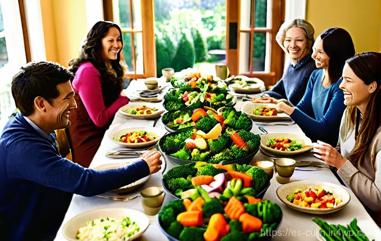 신선한 지역 채소를 활용한 야채 볶음 - **A Cheerful Spanish Farmers' Market:** A wide, inviting shot of a lively outdoor farmers' market in...